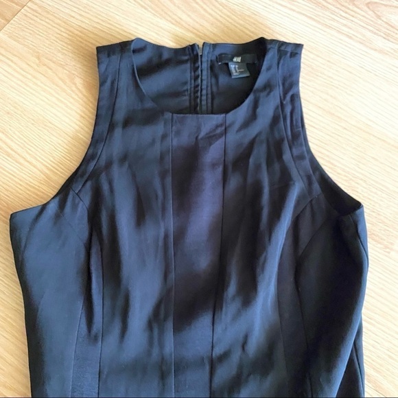 H&M Black Sheath Midi Dress Women’s 6 - Picture 5 of 9